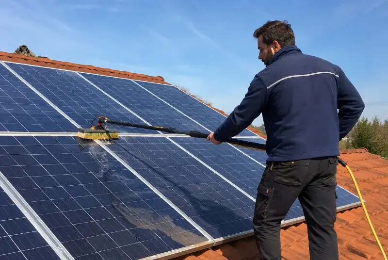 Nettoyage et entretien de panneaux solaires à Pouillon